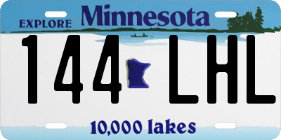 MN license plate 144LHL