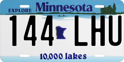 MN license plate 144LHU