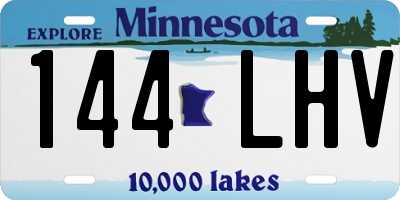 MN license plate 144LHV
