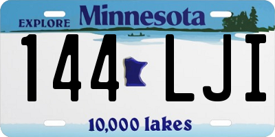 MN license plate 144LJI
