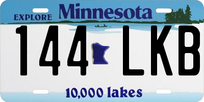 MN license plate 144LKB