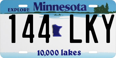 MN license plate 144LKY