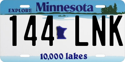 MN license plate 144LNK