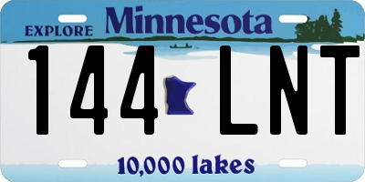 MN license plate 144LNT