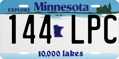 MN license plate 144LPC