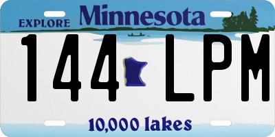 MN license plate 144LPM