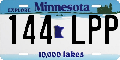 MN license plate 144LPP