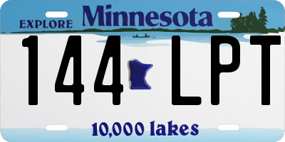MN license plate 144LPT