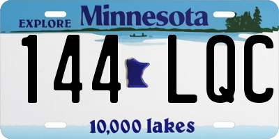 MN license plate 144LQC
