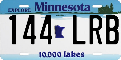MN license plate 144LRB