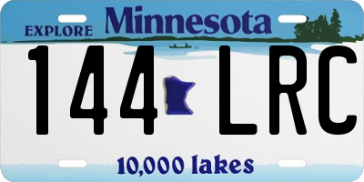 MN license plate 144LRC