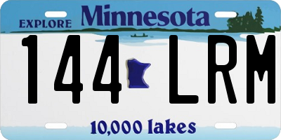 MN license plate 144LRM