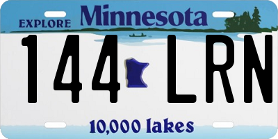 MN license plate 144LRN