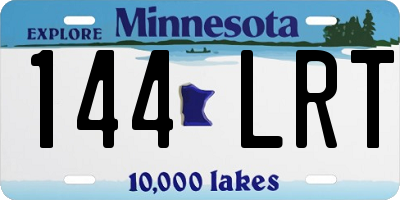 MN license plate 144LRT