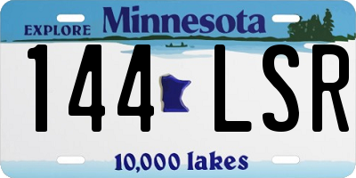 MN license plate 144LSR