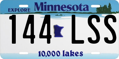 MN license plate 144LSS