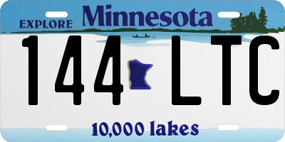 MN license plate 144LTC