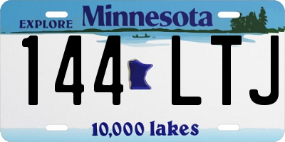 MN license plate 144LTJ