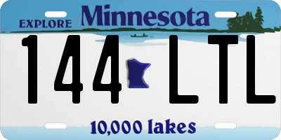 MN license plate 144LTL