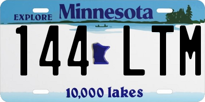 MN license plate 144LTM