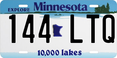 MN license plate 144LTQ