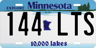 MN license plate 144LTS