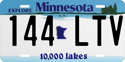 MN license plate 144LTV