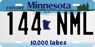MN license plate 144NML