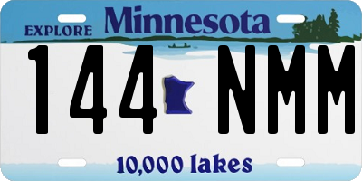 MN license plate 144NMM