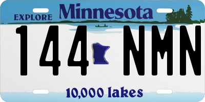 MN license plate 144NMN