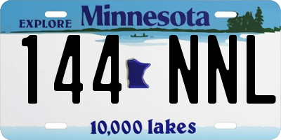 MN license plate 144NNL