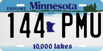 MN license plate 144PMU