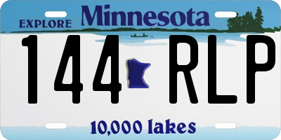 MN license plate 144RLP