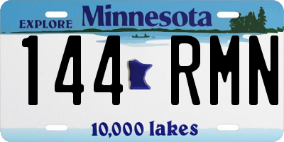MN license plate 144RMN