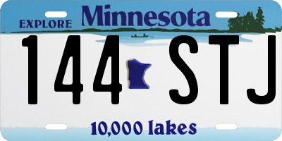 MN license plate 144STJ