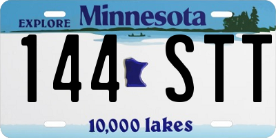 MN license plate 144STT