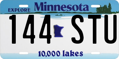 MN license plate 144STU