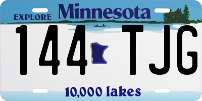 MN license plate 144TJG