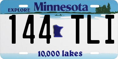 MN license plate 144TLI