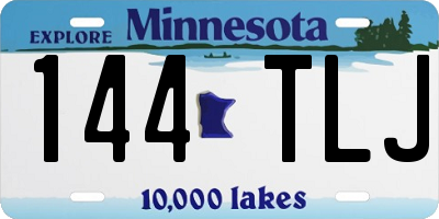 MN license plate 144TLJ