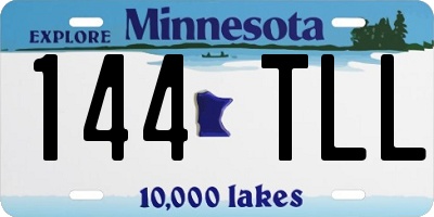 MN license plate 144TLL