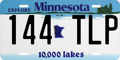 MN license plate 144TLP