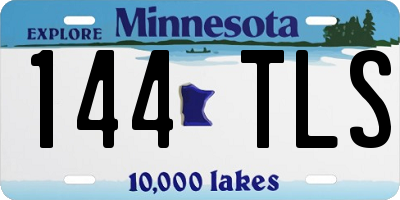 MN license plate 144TLS