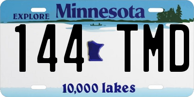 MN license plate 144TMD