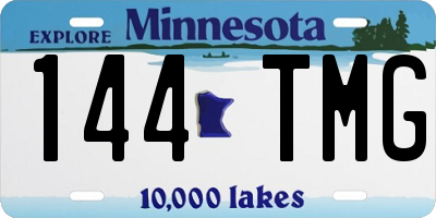 MN license plate 144TMG