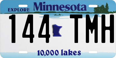 MN license plate 144TMH