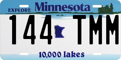 MN license plate 144TMM