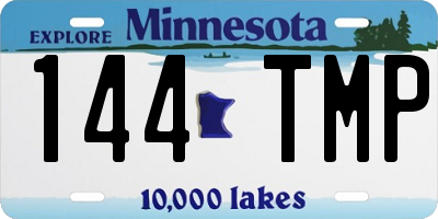 MN license plate 144TMP