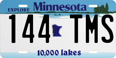MN license plate 144TMS