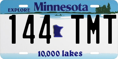 MN license plate 144TMT